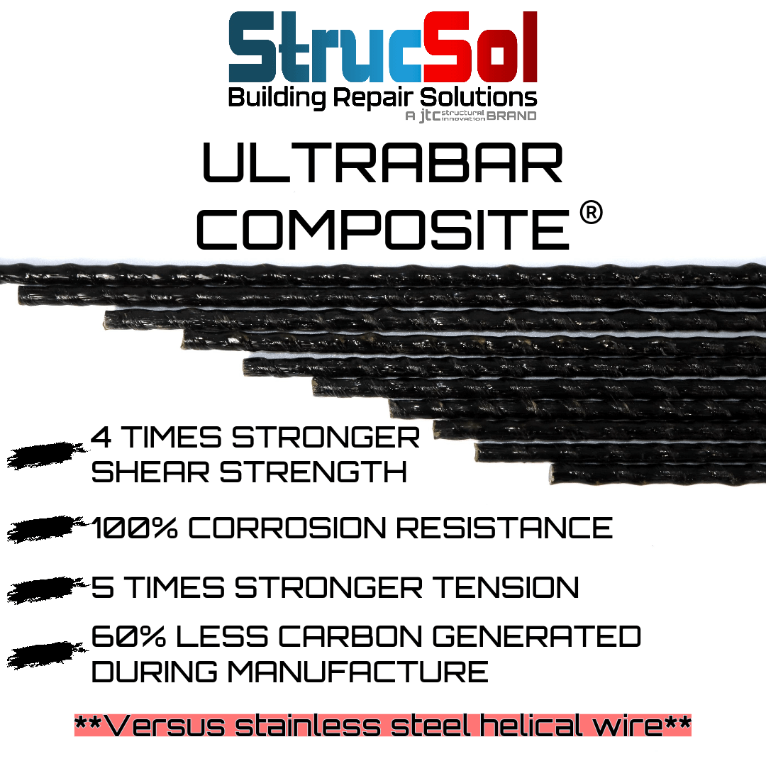Strucsol (Heavy Duty) Ultrabar Composite® Crack Stitch Brick Repair Kit [SMALL].